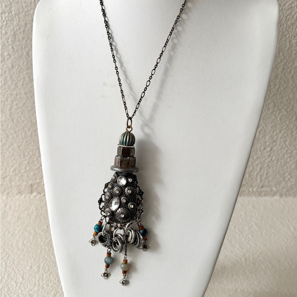 Mixed-Media Statement Necklace